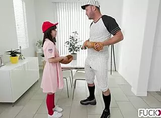 Mochi Mona Deepthroats Real Balls in Shy Petite Hardcore