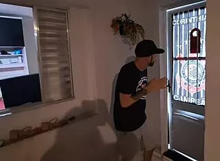 blindfolded wife prank lets friend fuck her while husband watches bedroom
