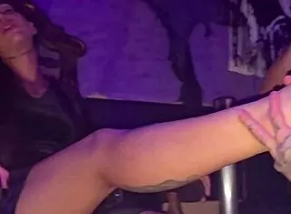 Hey you ever seen a pro foot fetishist work barefoot feet at swing club?