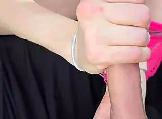 the milf wife blows stranger's cock after he fixes her car