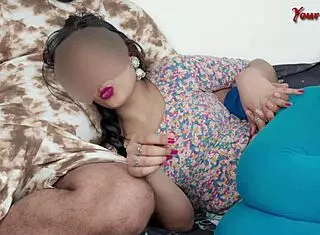 desi stepsis thrilled by huge lund tight pussy ride squirting hindi