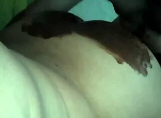wife's huge nutella-covered ass gets tongue-deep licked clean