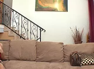 this blonde cougar eats out her girl's trimmed pussy till she cums hard