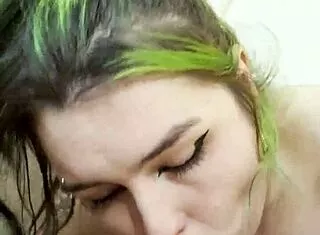 Goth Nikki Greaves Deepthroats Massive Cock in Hot POV Suck