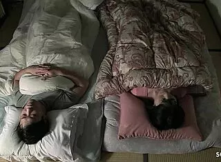 japanese stepsis sneaks in for sneaky tight pussy defloration ride