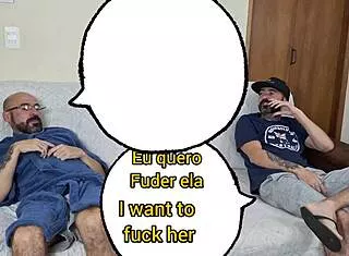 blindfolded wife prank lets friend fuck her while husband watches bedroom