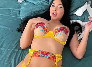 Friend Craves Cumshot on Shaved Pussy