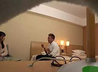 japanese milf cosplayer bares huge natural tits for hotel photoshoots