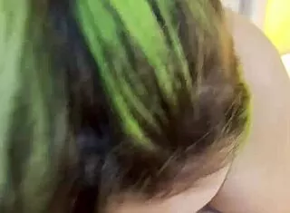 Goth Nikki Greaves Deepthroats Massive Cock in Hot POV Suck