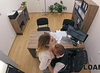 Czech Wife Cheats On Office Desk After Loan Blowjob And Hard Fuck