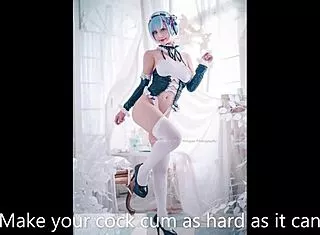rinka okita's cosplay jerk off game got me hard