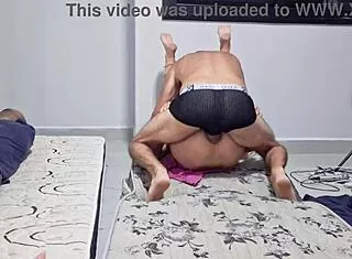 esposa sneaky cheats on hubby with roommate's thick cock behind his back