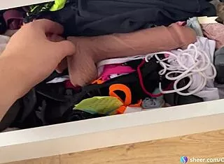 i found stepsis huge rubber cock and fucked her 😈🍆💦 oliviabay