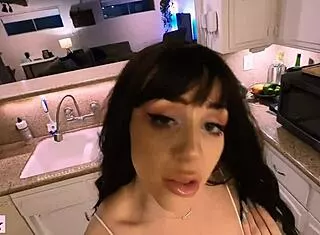 Crazy squirting teen teases psycho denial