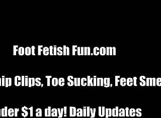 Six sexy feet from three girls ready for your tongue and cock now