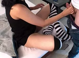 damn cute petite 18yo gf fucks stepbro hard after class daily amateur