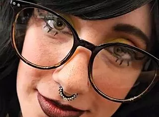 submissive wife deepthroats then takes facial cum on glasses
