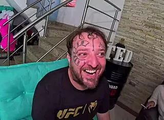 Damn, friend brought girlfriend for Binho Ted to fuck her big Brazilian ass!