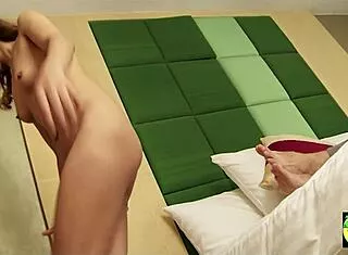 asian cutie strips then begs boyfriend to deepthroat cum explosion