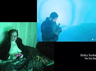 fat brunette bbw strips naked for night springs game playthrough part 3 with big natural tits and huge ass