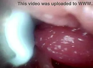 Extreme Close-Up Bbw Slave's Swollen Pussy Lips Creampie Filled