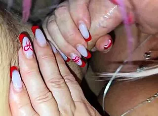 mommy's lover fingers fat curvy feet while hubby cheats nearby