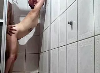 i caught sister-in-law shower fuck bareback cum