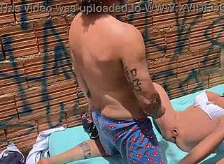 stepmom helps stepson cum at home then fucks his sex doll wild