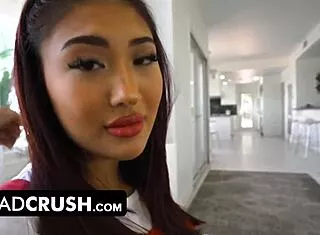 little asian stepdaughter mina luxx begs stepdaddy thick cock to pop cherry fuck dirty