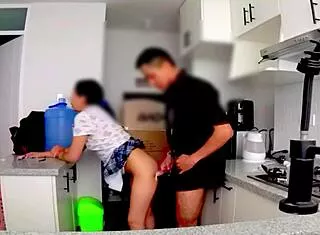 Mexican Niece Sucks Cock Bent Over In Kitchen Doggystyle?