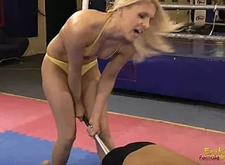 mistress regulates slave using baseball bat hard