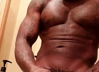 Muscular BBC Bodybuilder Dominates Slut in Humiliating Worship Session