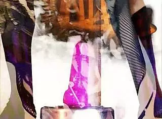 my thick purple dildo pounds kandi's hot tranny ass deep