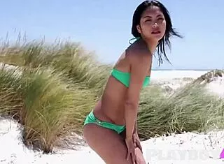 big tits latina shows off after asian milf strip 🔥🍑