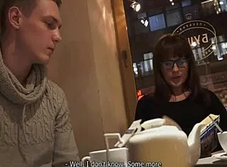 glasses teen cums hard on rabbit toy tight pussy orgasm