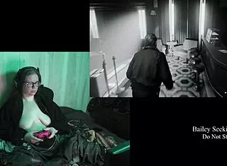 fat brunette bbw strips naked for night springs game playthrough part 3 with big natural tits and huge ass