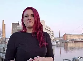 Redhead Student Melina Street Cast Fucked For Cash
