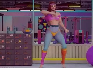 sombra facesits brigitte during their naughty boob workout