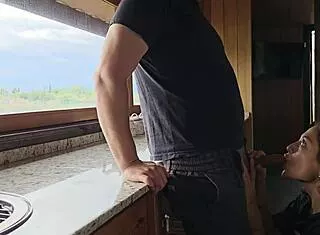 Mountain Fuck with Lover Ends in Deep Creampie