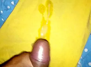 guy jerks massive cum load cock explosion