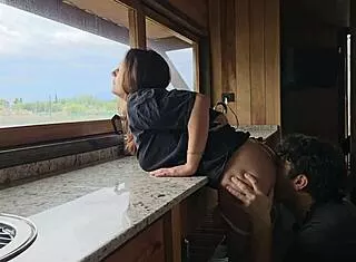 Mountain Fuck with Lover Ends in Deep Creampie
