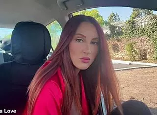 Italian Big Tits Milf Artemisia Sexy Car Smoking Fetish