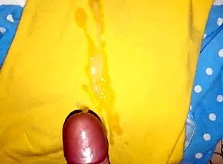 guy jerks massive cum load cock explosion