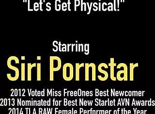 Siri Pornstar Fucks Plump Pussy with Dildo in Lingerie Heels