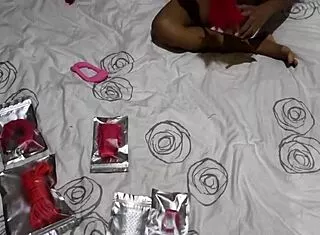 feels amazing trying these new toys on my petite body vibrator dildo fun