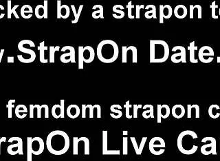 Hard strapon pegging dominates bisexual sub deep