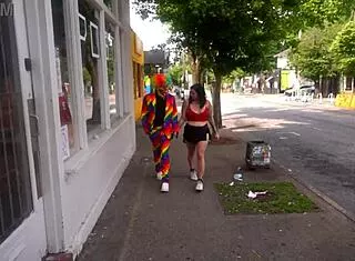 Josie Jaxxon Rips Clothes for Gibby Clown's Monster Black Cock Cheating Doggystyle