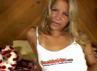 pretty babe teases with slow sexy dick licking