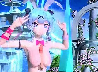 HATSUNE MIKU NUDE RABBIT COSTUME BIG TITS ASS TOY!