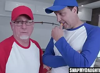 eric n me teach her softball big bat suckin